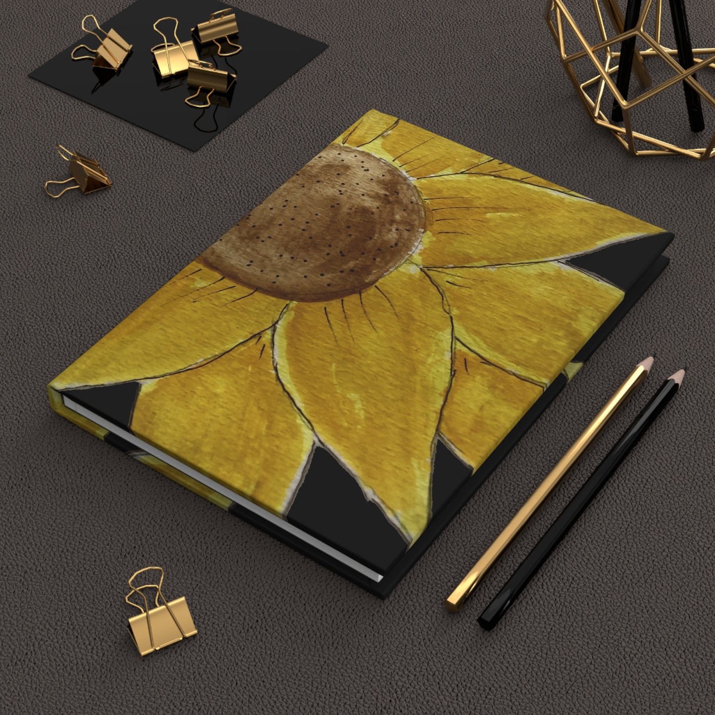 Sunflower Travel Journal Hardcover Diary