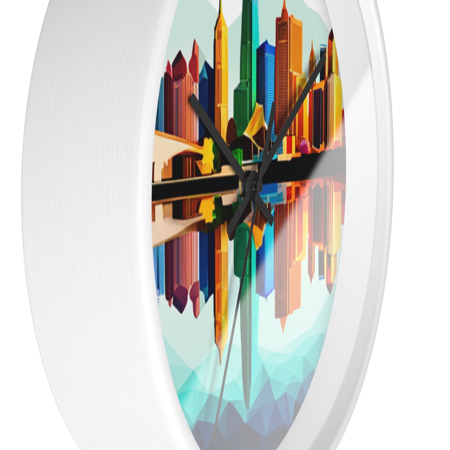 Dallas Texas Reflections Wall Clock