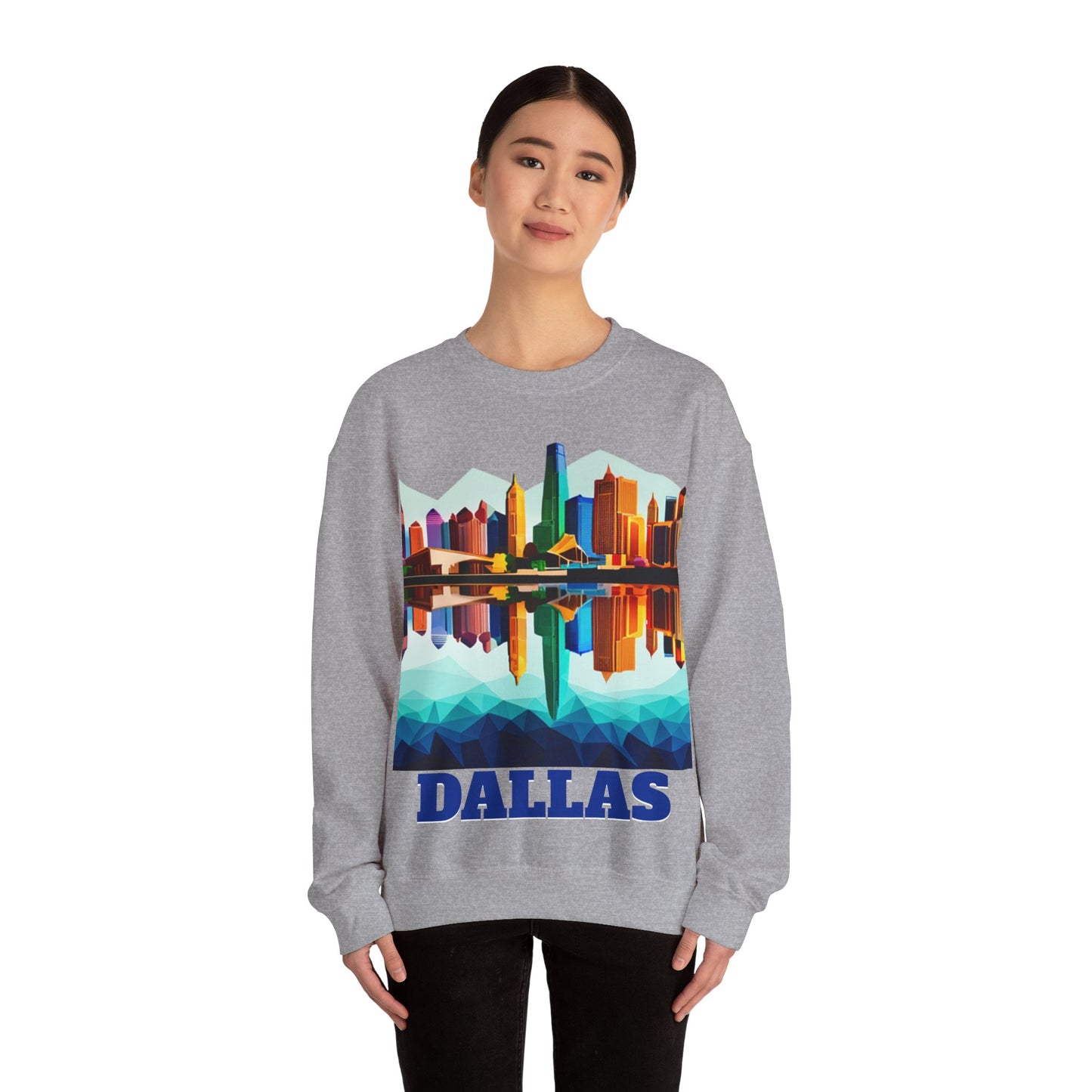 Dallas Texas Reflections Unisex Crewneck Sweatshirt