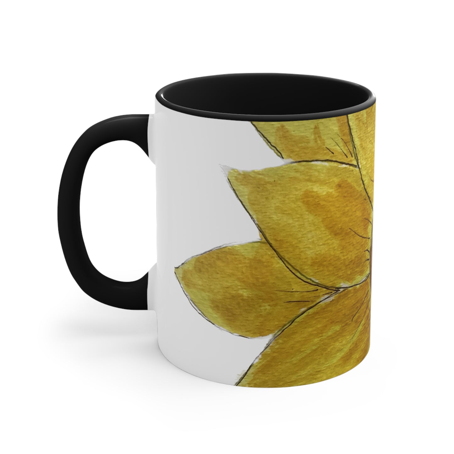 Sunflower Accent Coffee Mug, 11oz