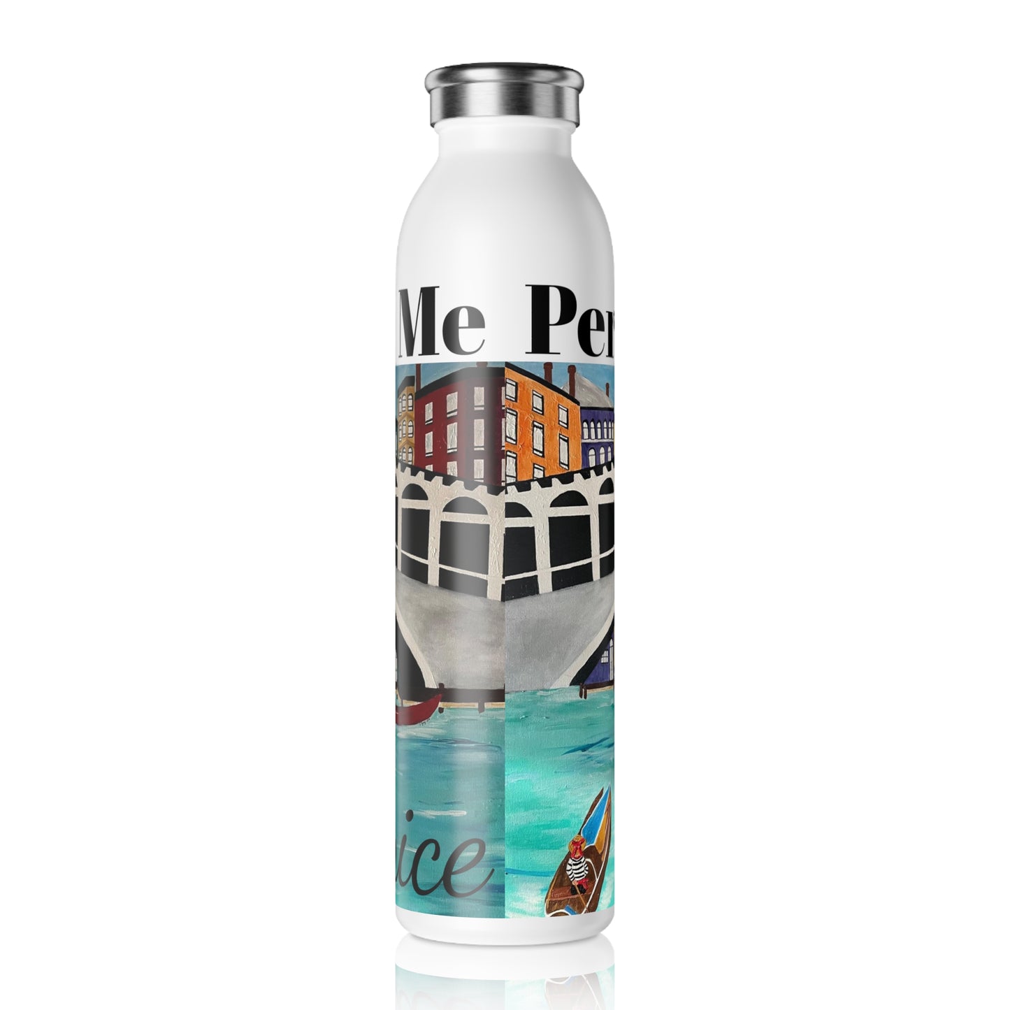 Venice Italy Slim Water Bottle (20oz)
