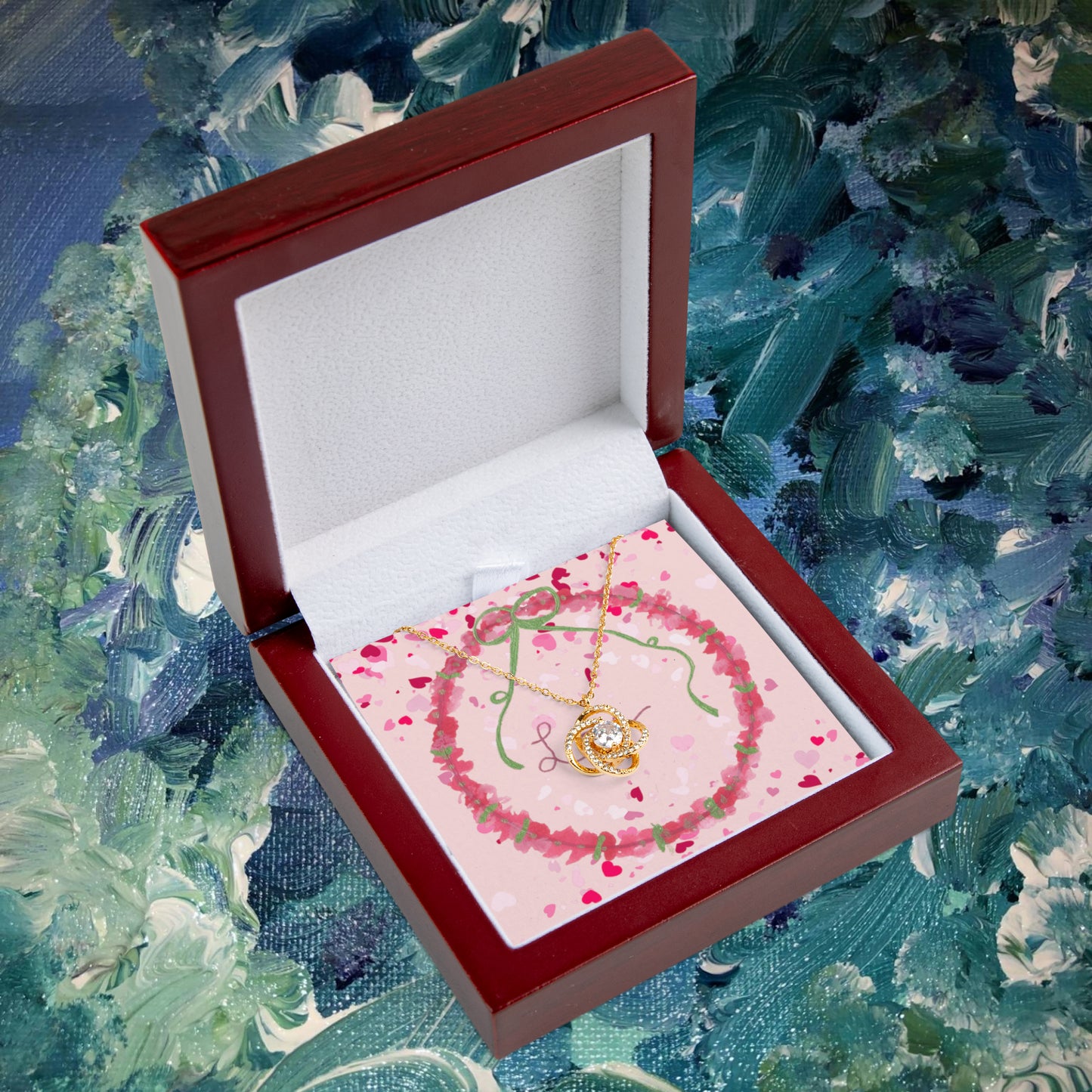 Love Wreath -  Love Knot Necklace