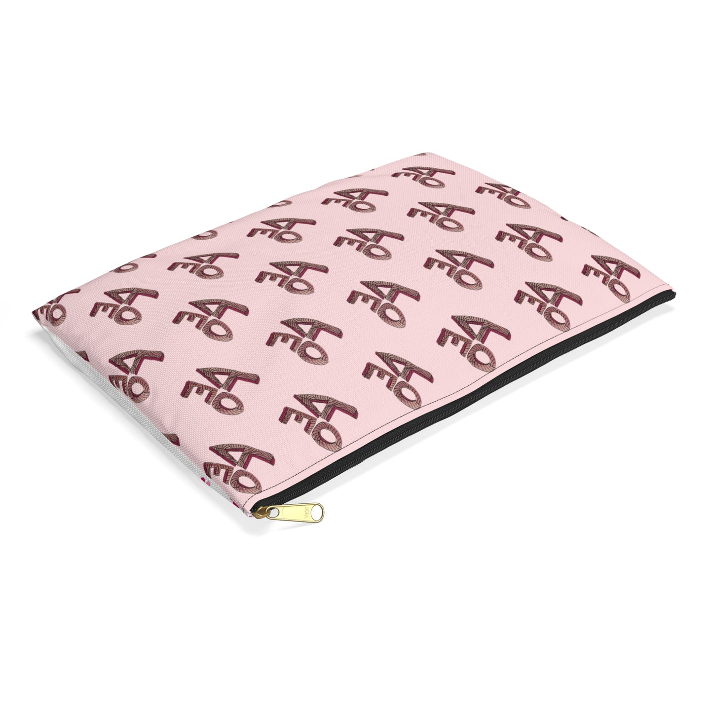 Stacked Love Accessory Pouch - Pink/White