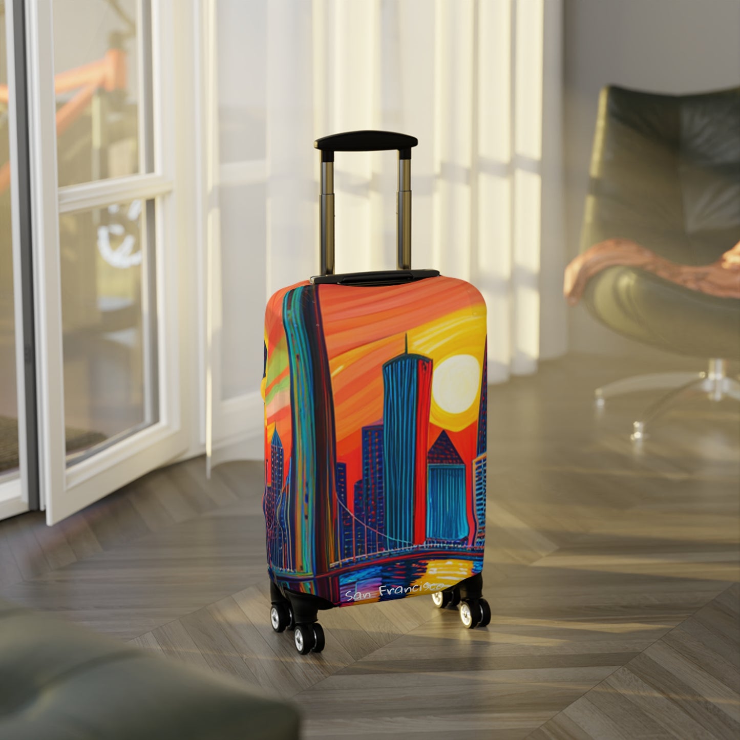 San Francisco Skyline Luggage Cover