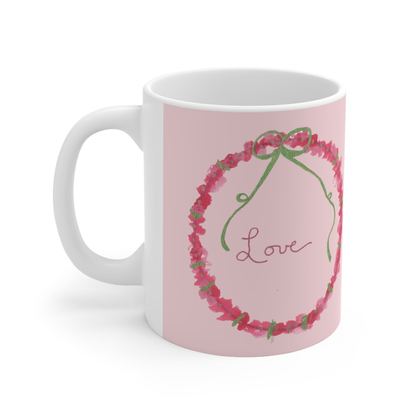 Love Wreath Ceramic Mug 11oz