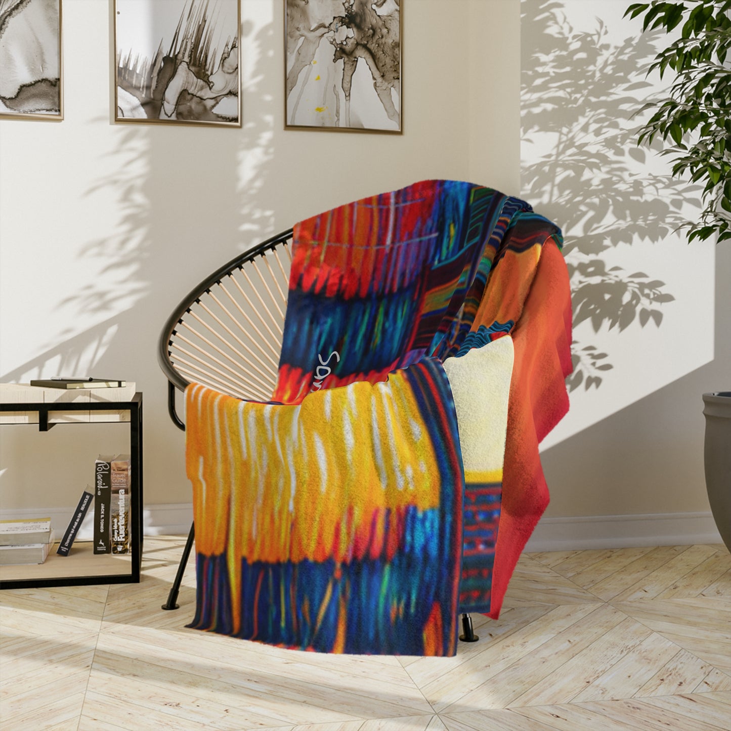 San Francisco Skyline Velveteen Minky Blanket