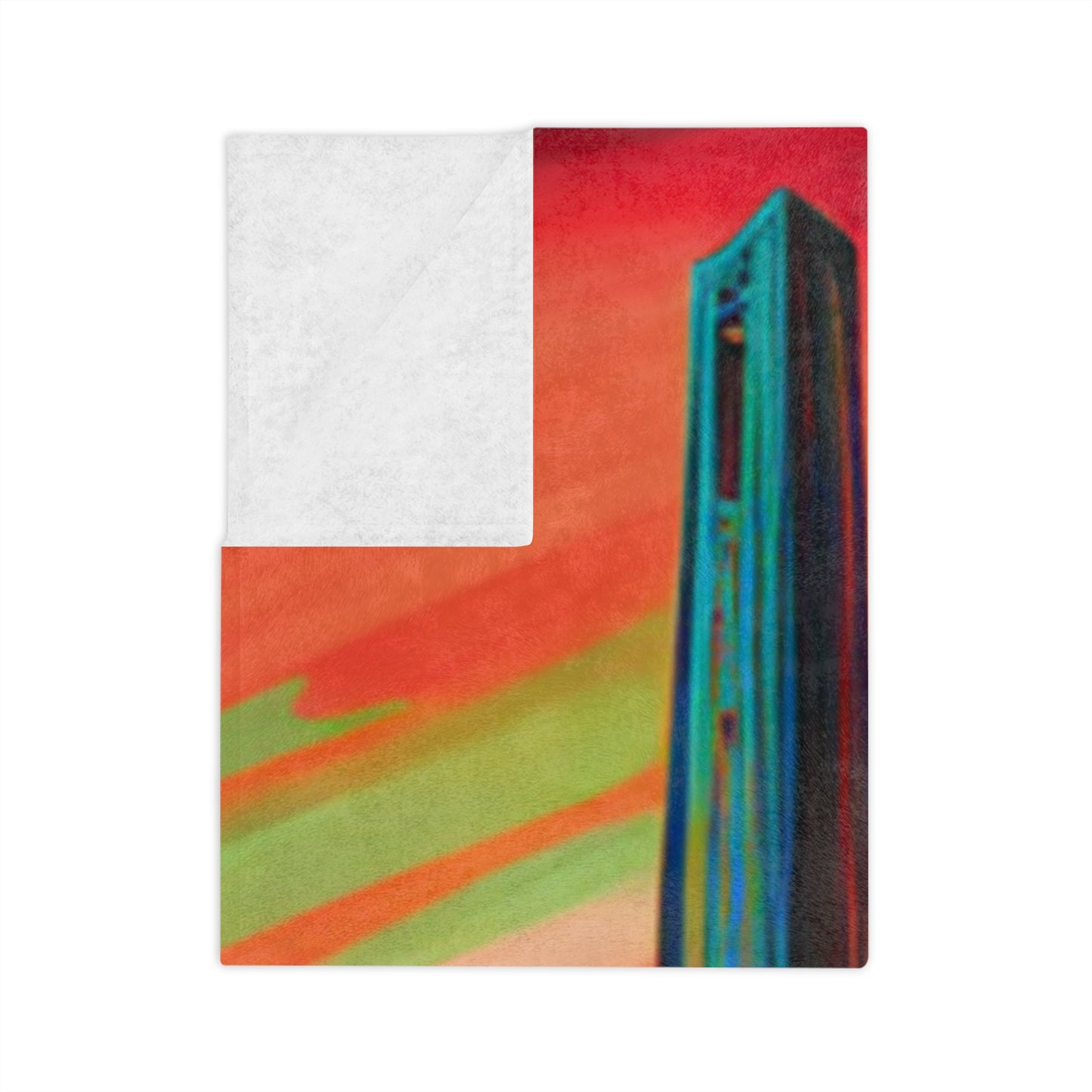 San Francisco Skyline Velveteen Minky Blanket