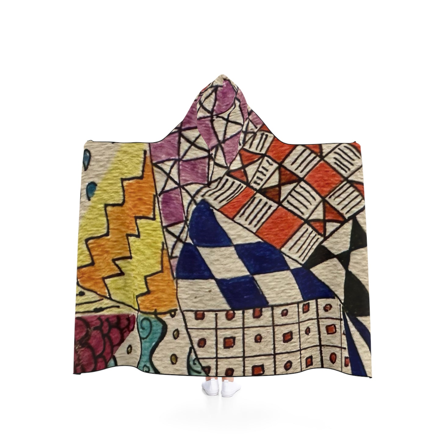 Zentangle Youth Hooded Blanket