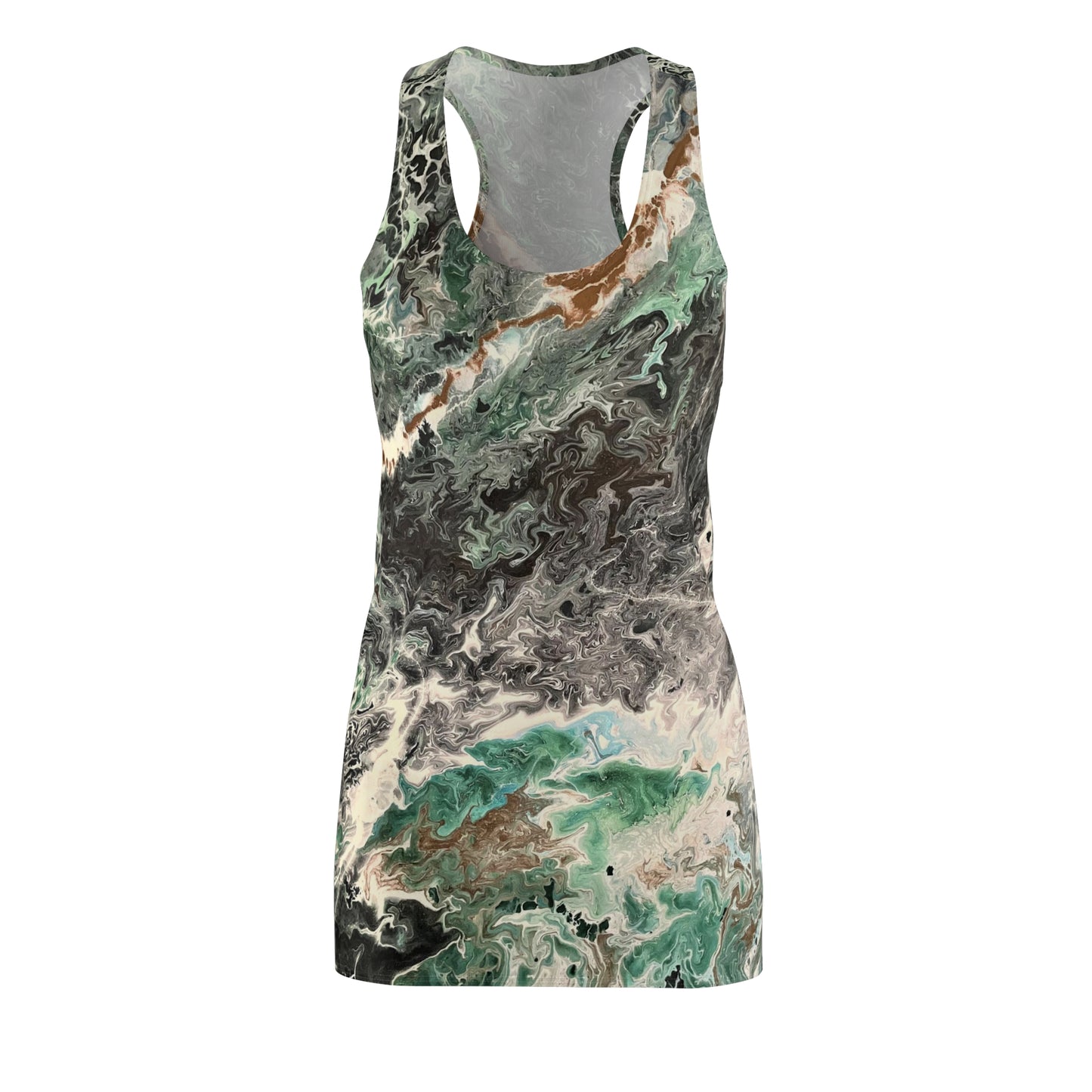 Emerald Swirl Racerback Dress