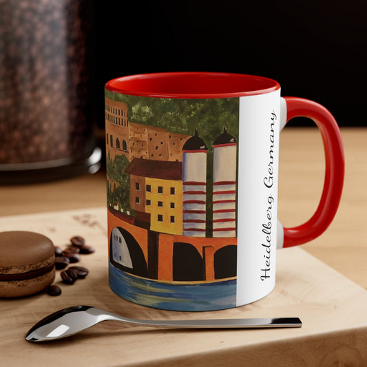 Heidelberg Germany Coffee Mug / Theodor Bridge Mug