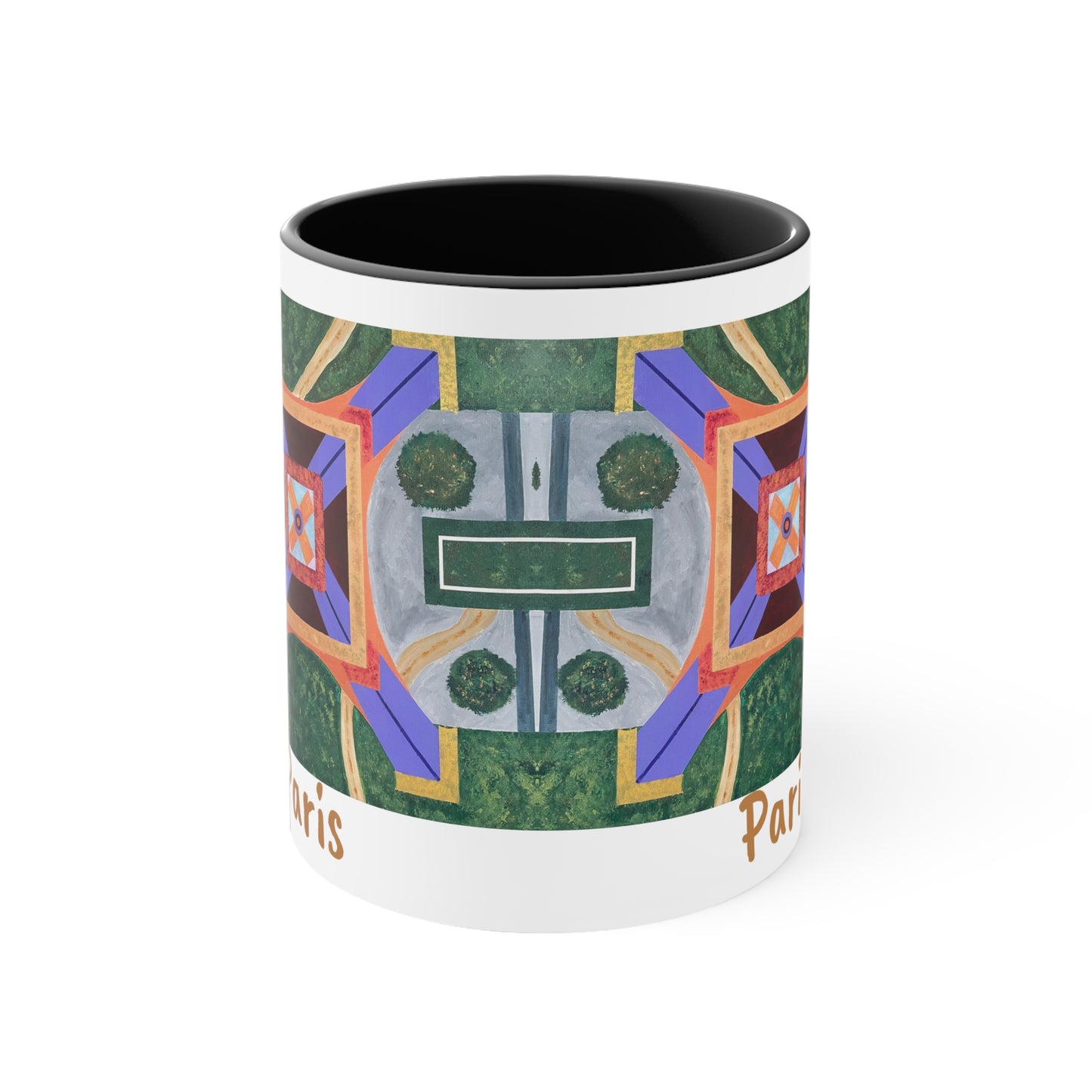 Paris Abstract Eiffel Tower Coffee Mug (Double Sided)