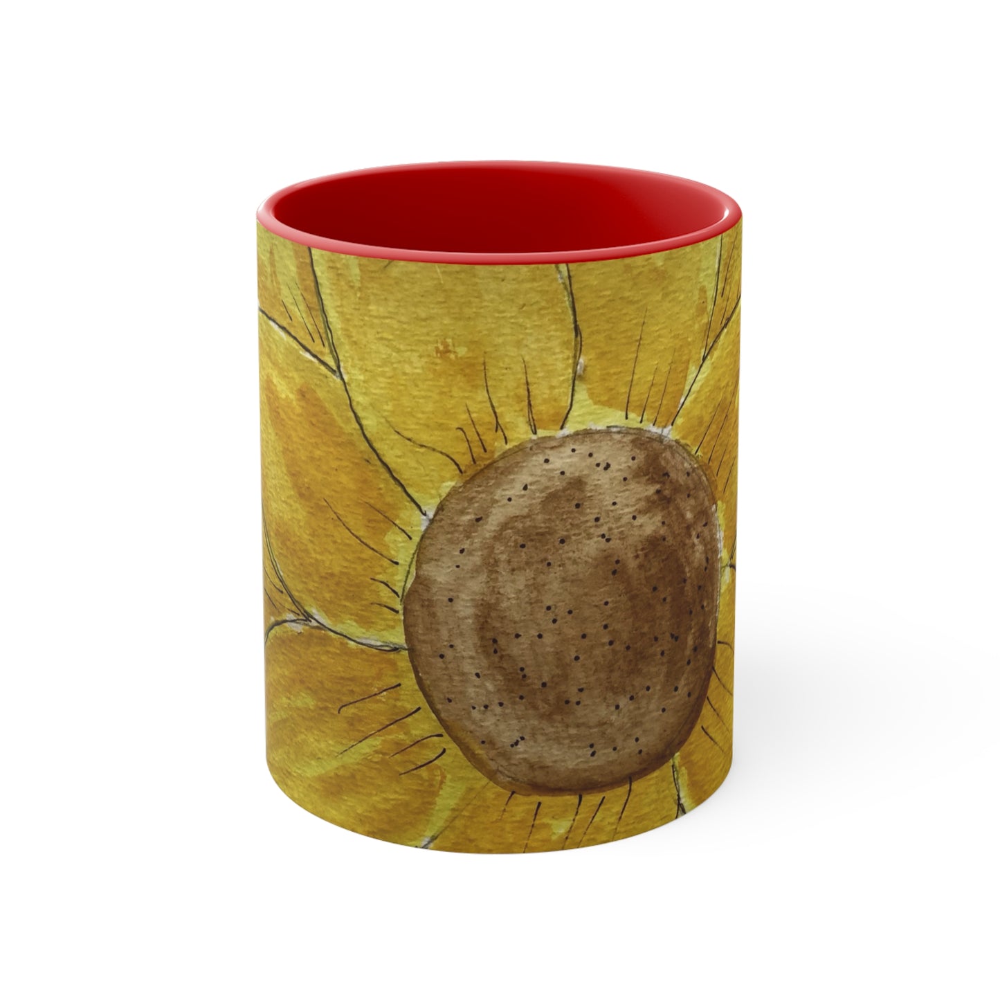 Sunflower Accent Coffee Mug, 11oz