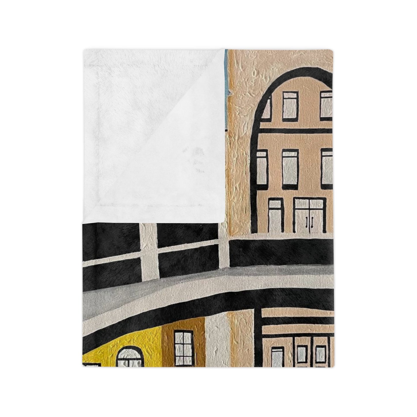 Venice Italy Velveteen Minky Blanket