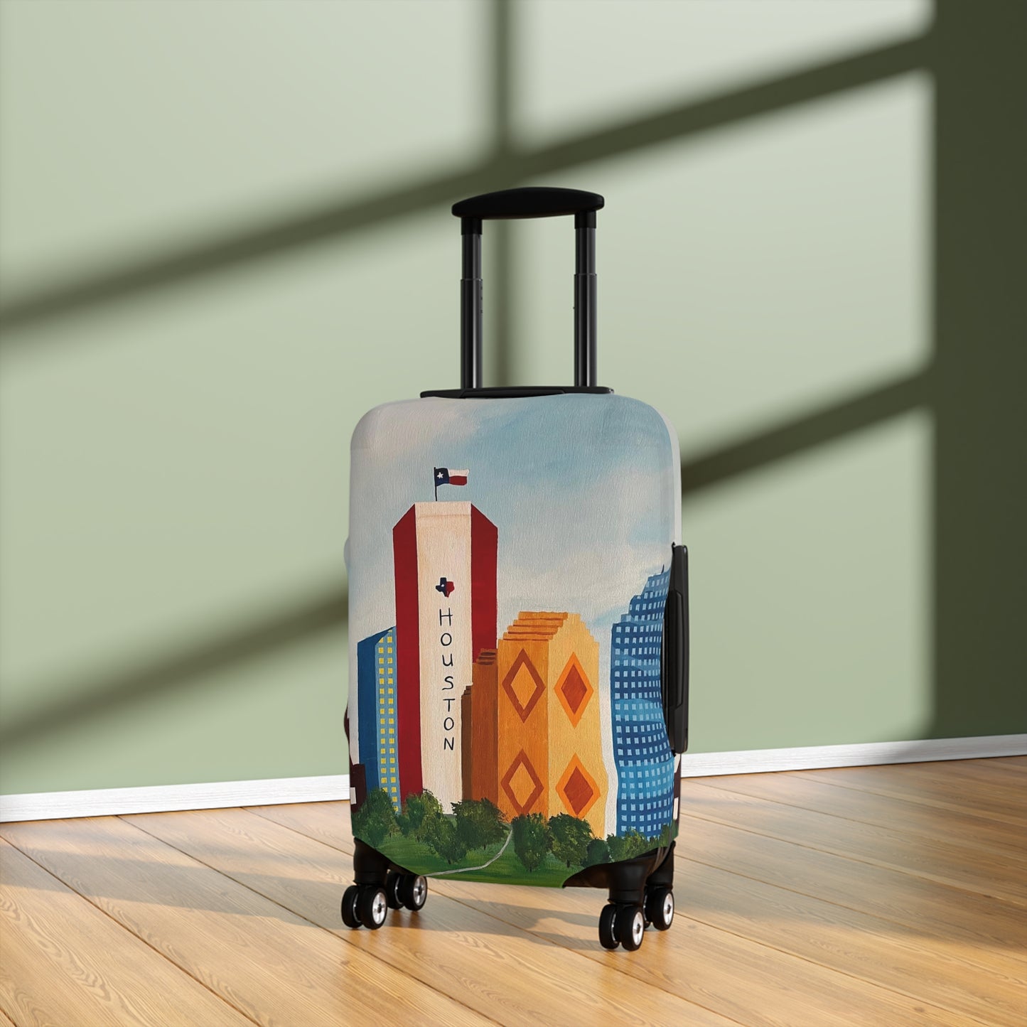 Houston Views Luggage Cover |Houston Texas