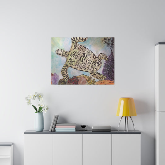 Zentangle Turtle Wall Art