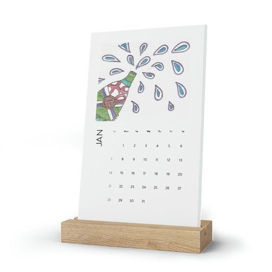 Vertical Desk Calendar (2024)