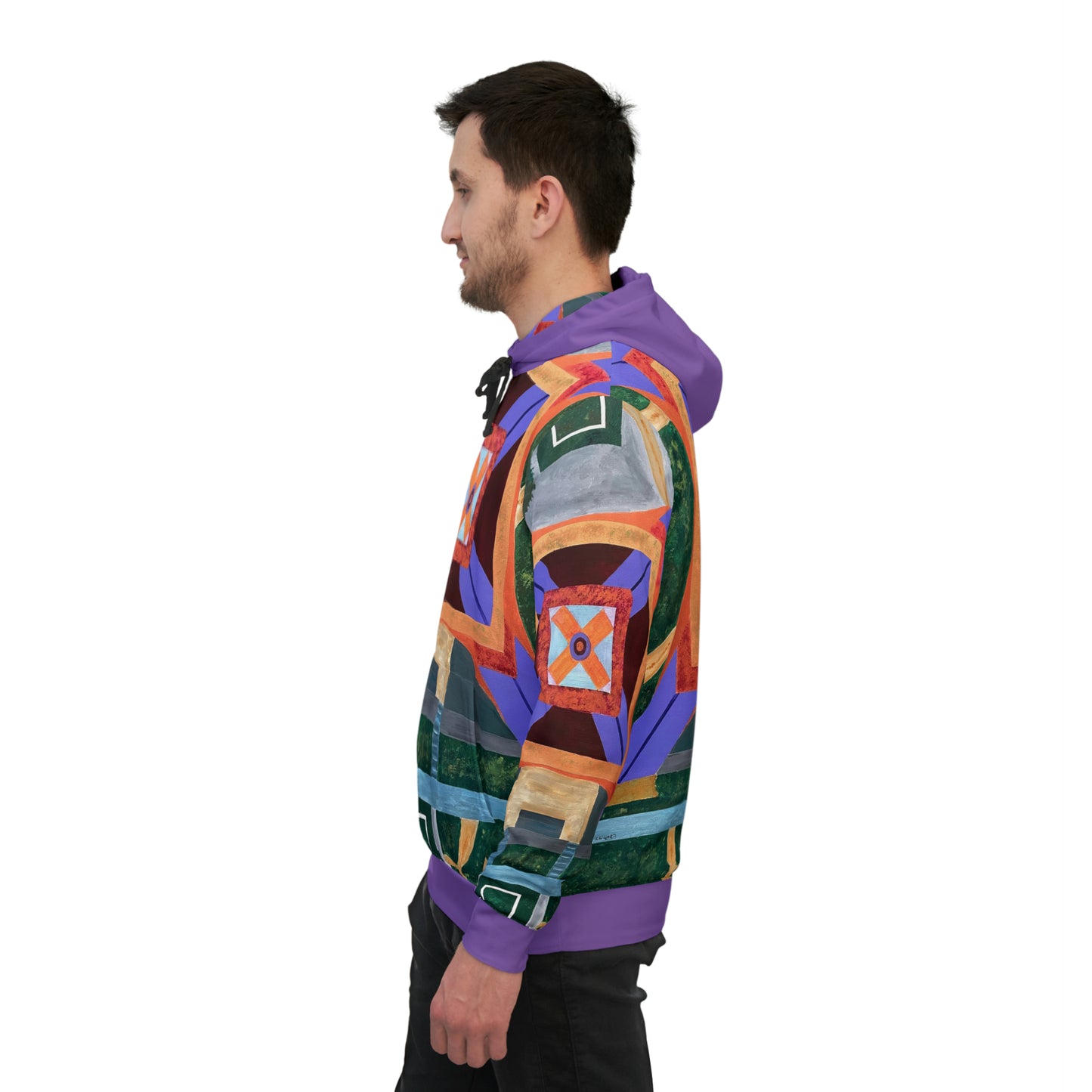 Paris Abstract Eiffel Tower Unisex Athletic Hoodie Sweatshirt