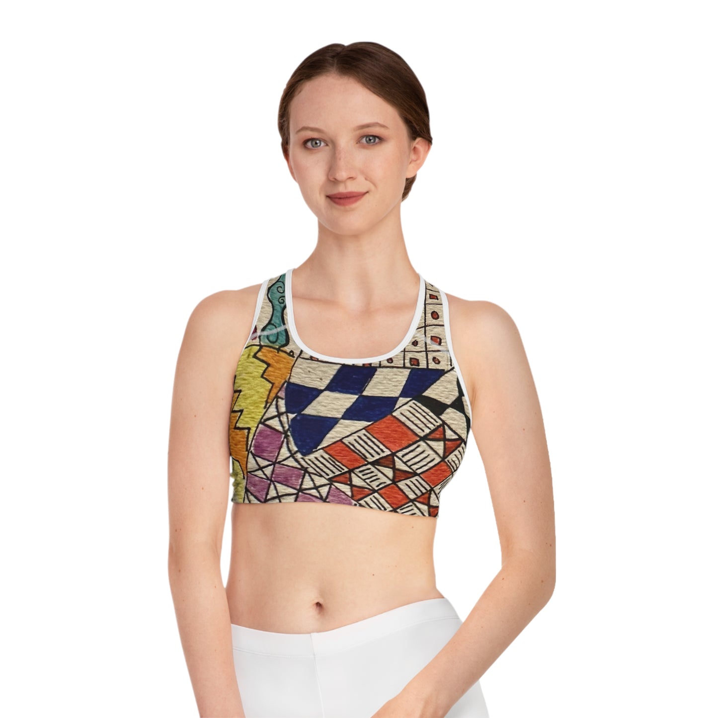 Zentangle Sports Bra | Yoga Top