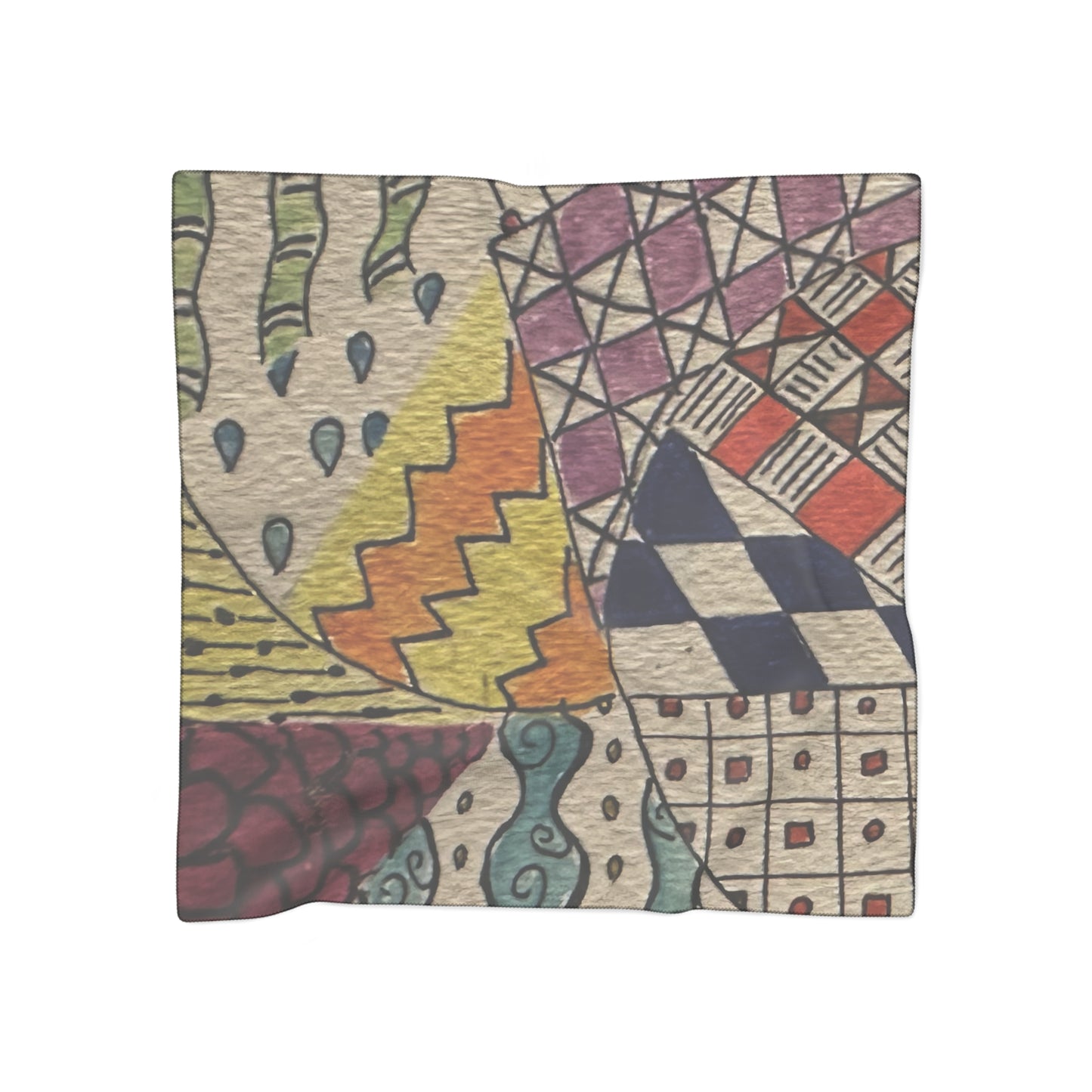 Zentangle Poly Scarf