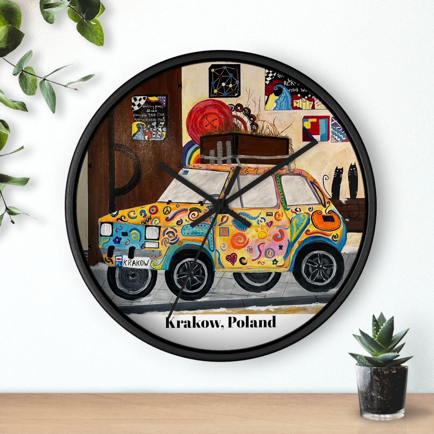 Krakow Poland Wall Clock