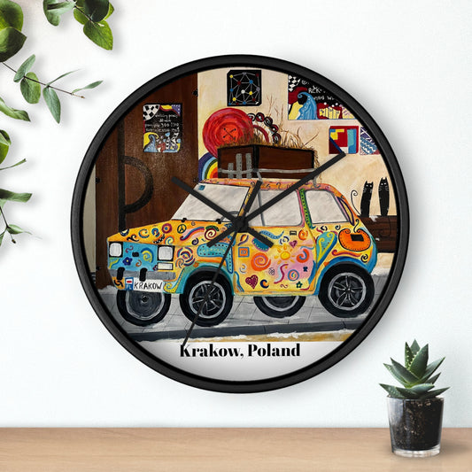 Krakow Poland Wall Clock