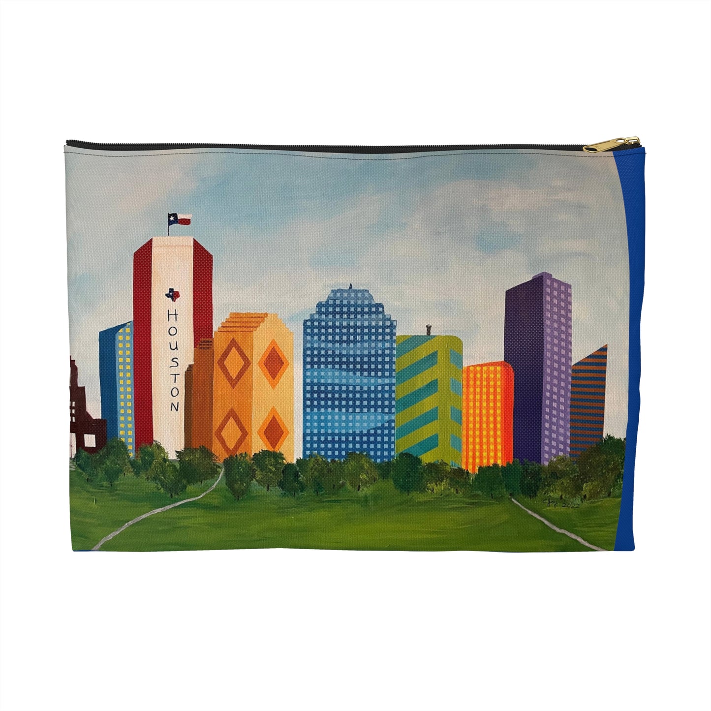 Houston Views Travel Pouch -Cosmetic Bag or Pencil Case | Houston Texas