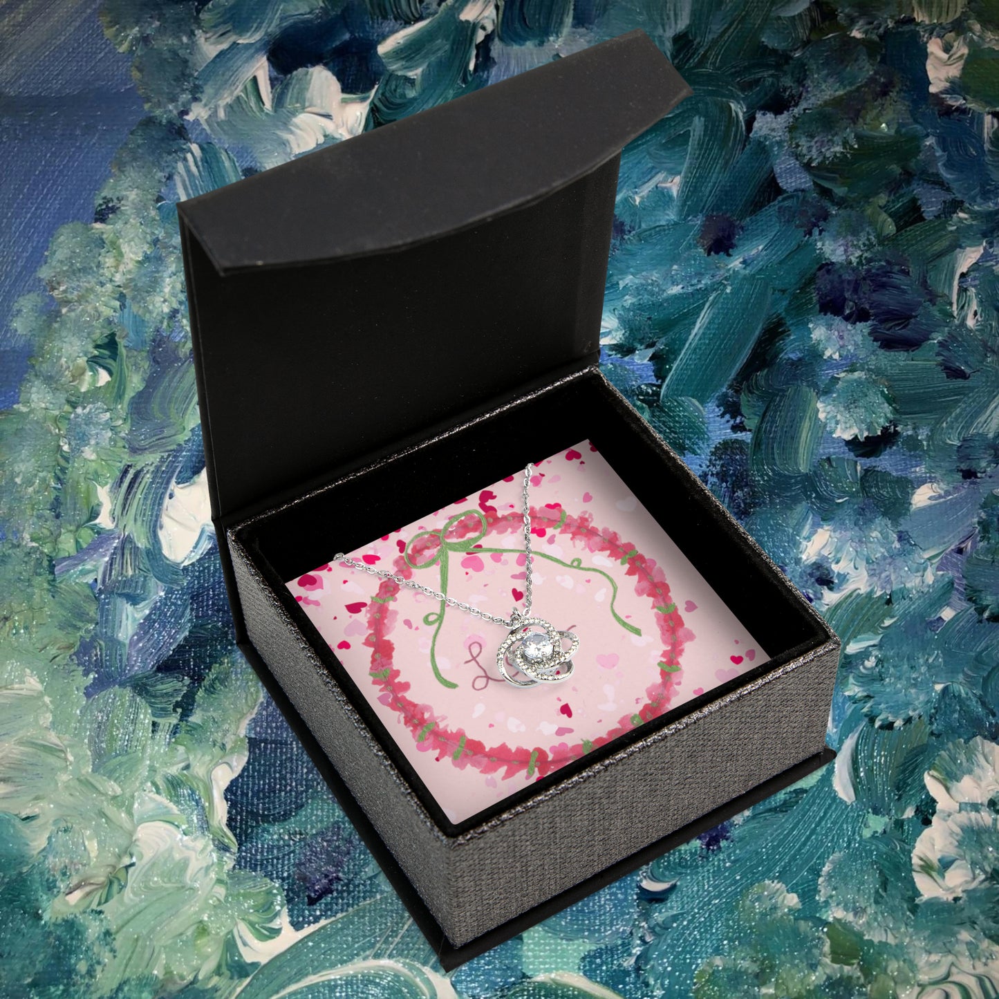 Love Wreath -  Love Knot Necklace