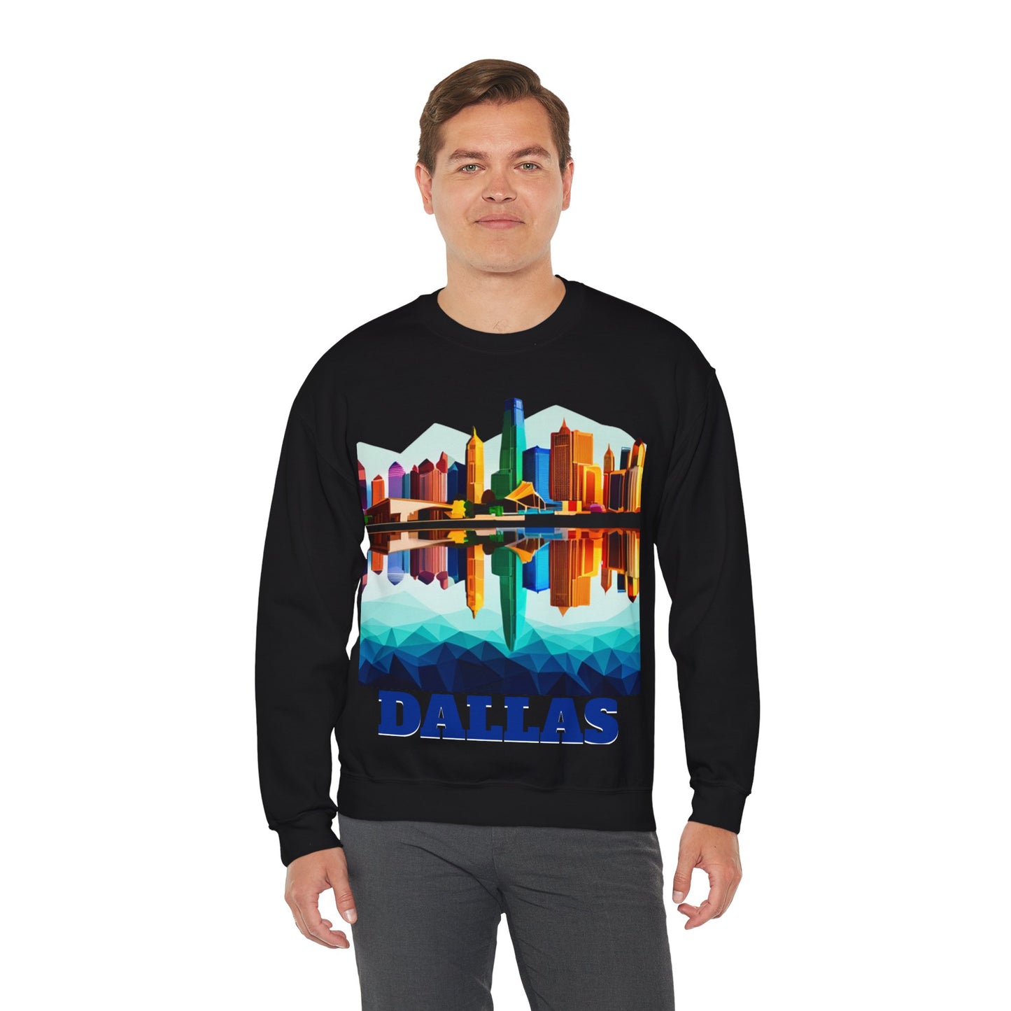 Dallas Texas Reflections Unisex Crewneck Sweatshirt