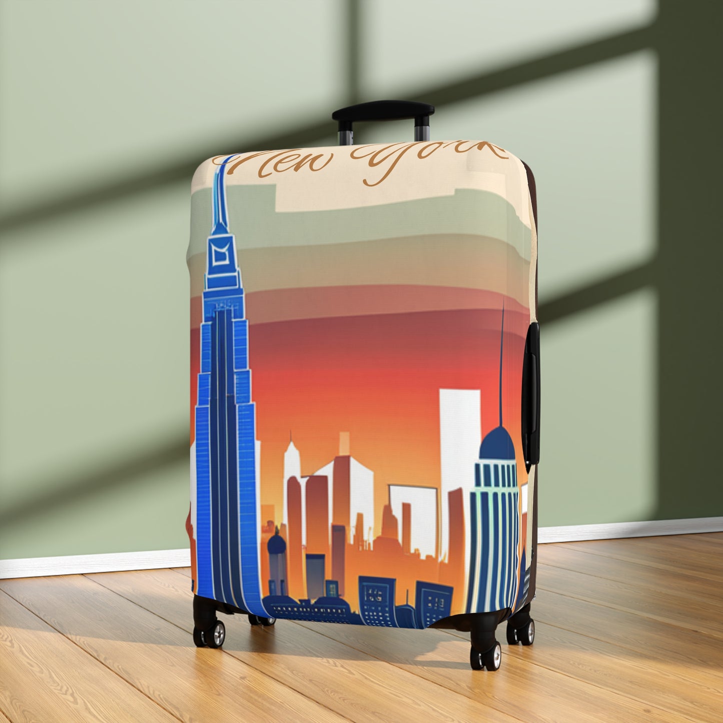 New York City Skyline Luggage Cover