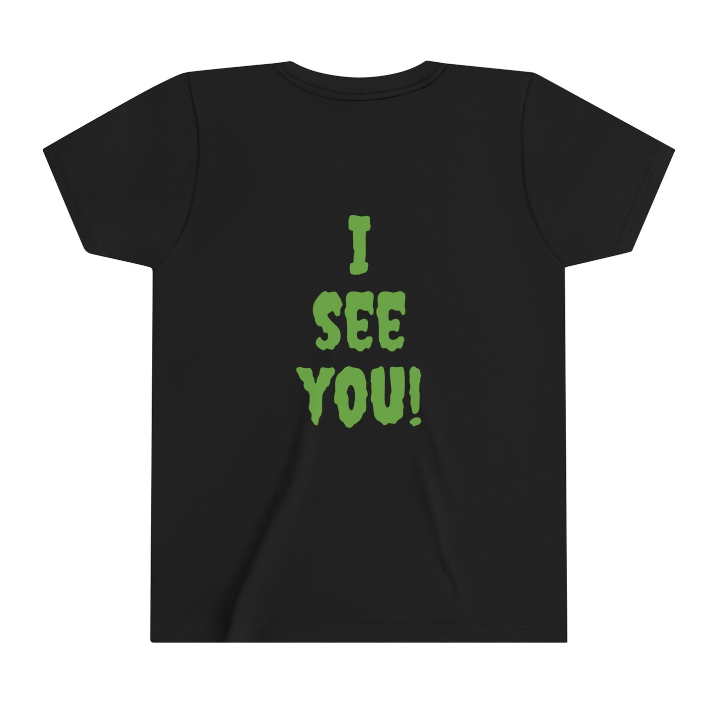 Halloween Spooky Eyes Youth Short Sleeve Tee Costume