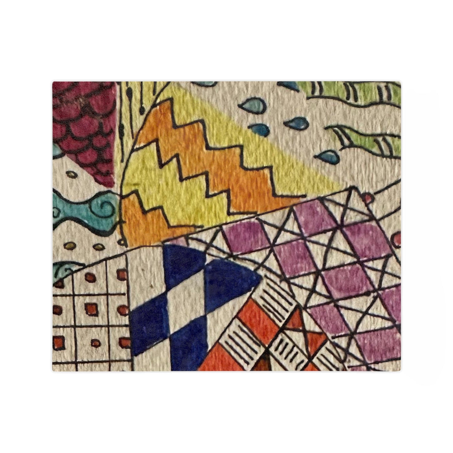 Zentangle Velveteen Minky Blanket