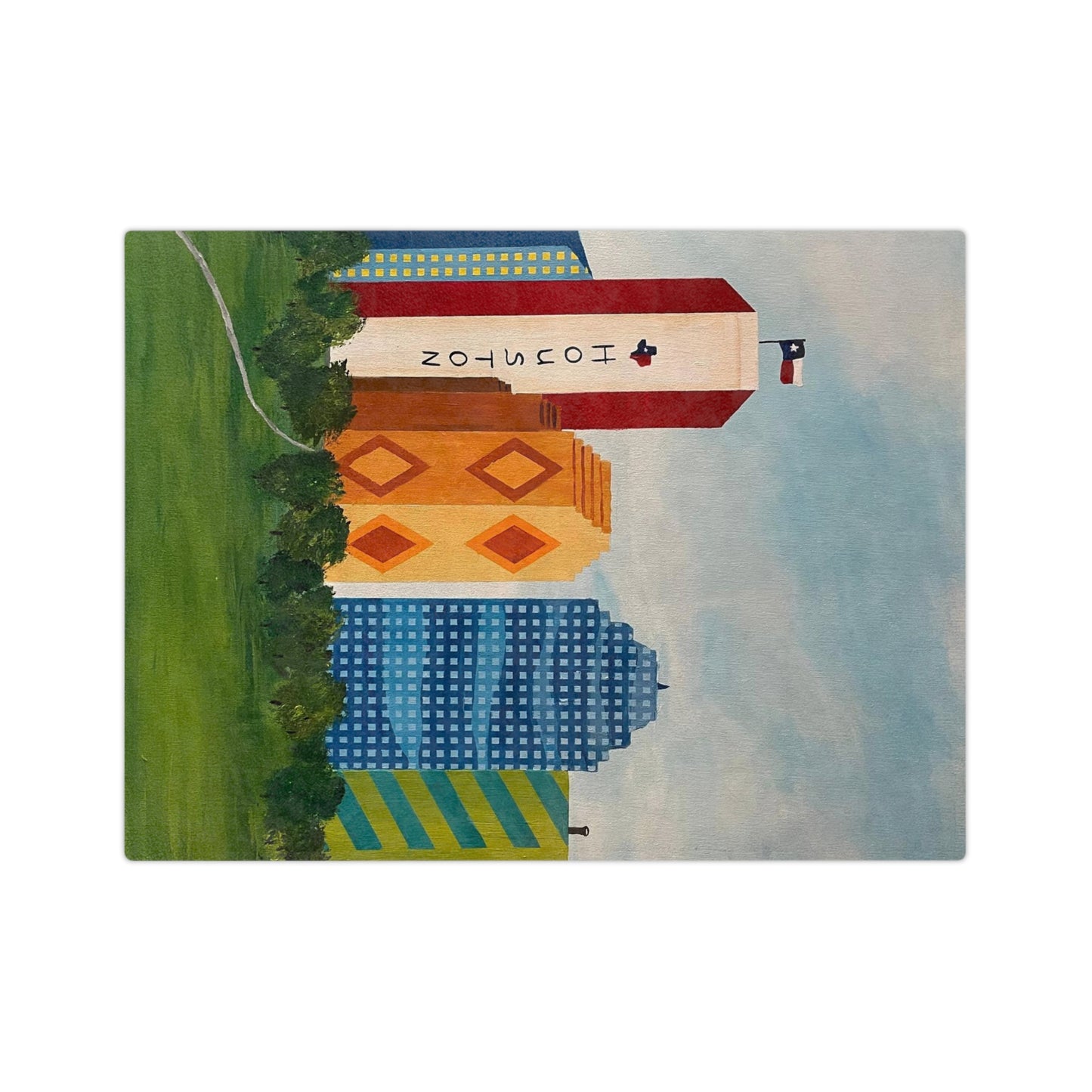 Houston Views Velveteen Minky Blanket | Houston Texas