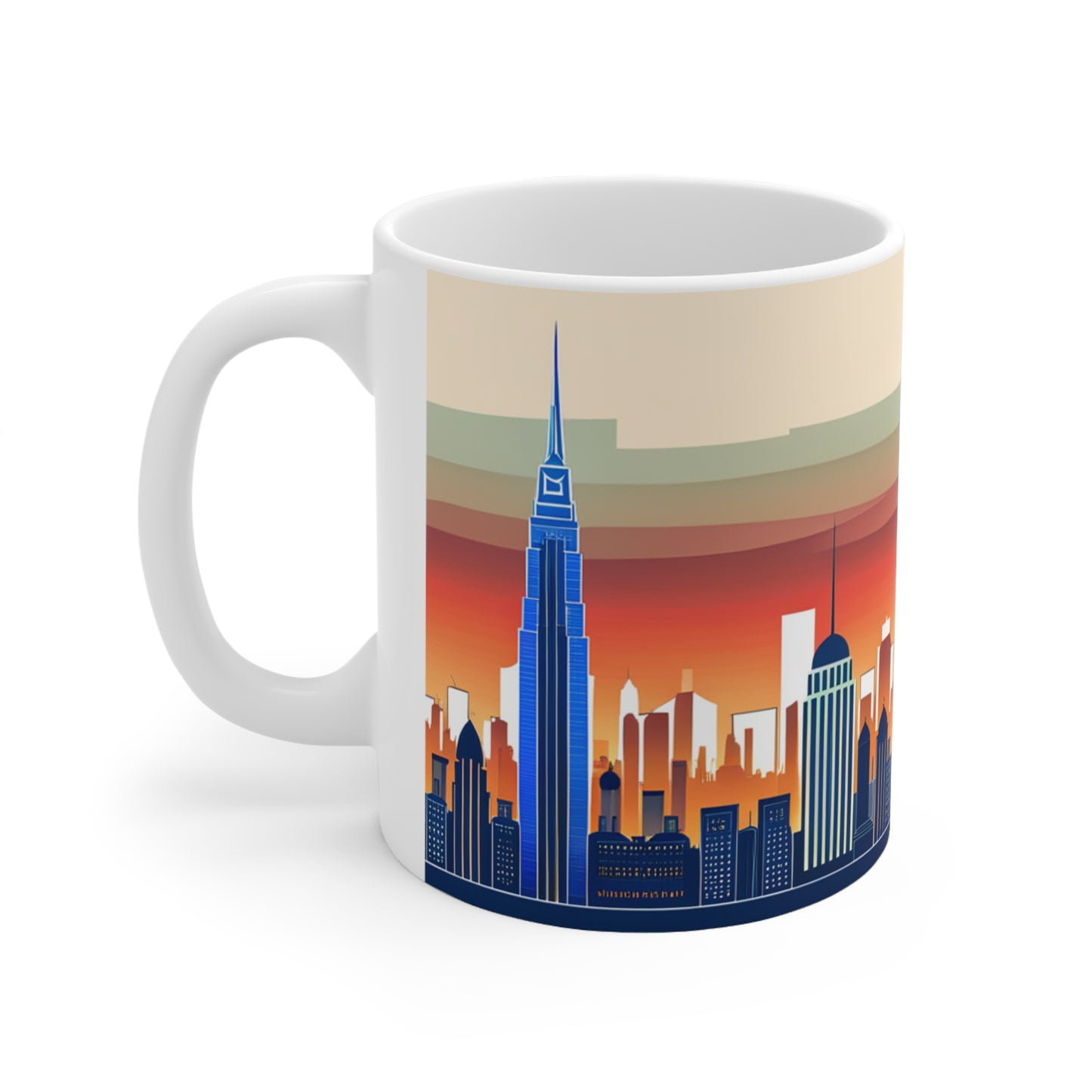New York City Skyline Coffee Mug - (Double Sided)