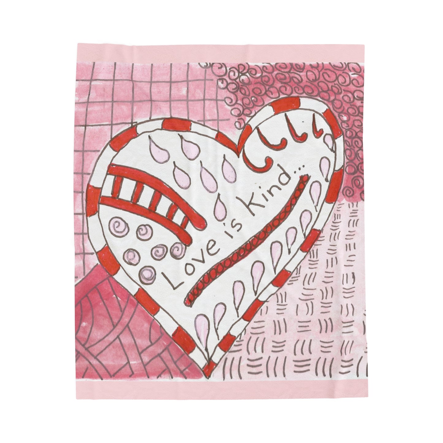 Love Is Kind...Velveteen Plush Blanket