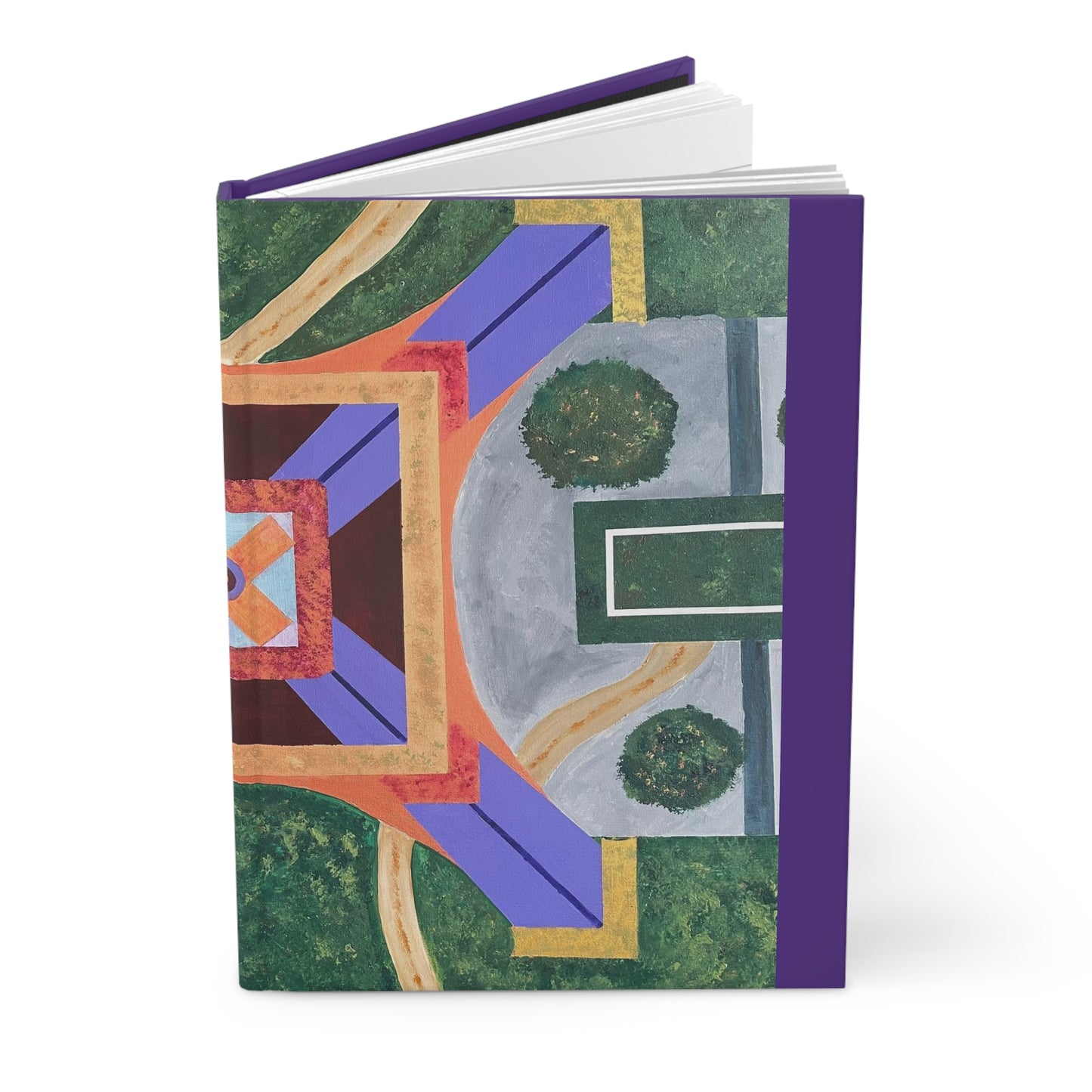 Paris Abstract Eiffel TowerTravel Journal Hardcover Diary