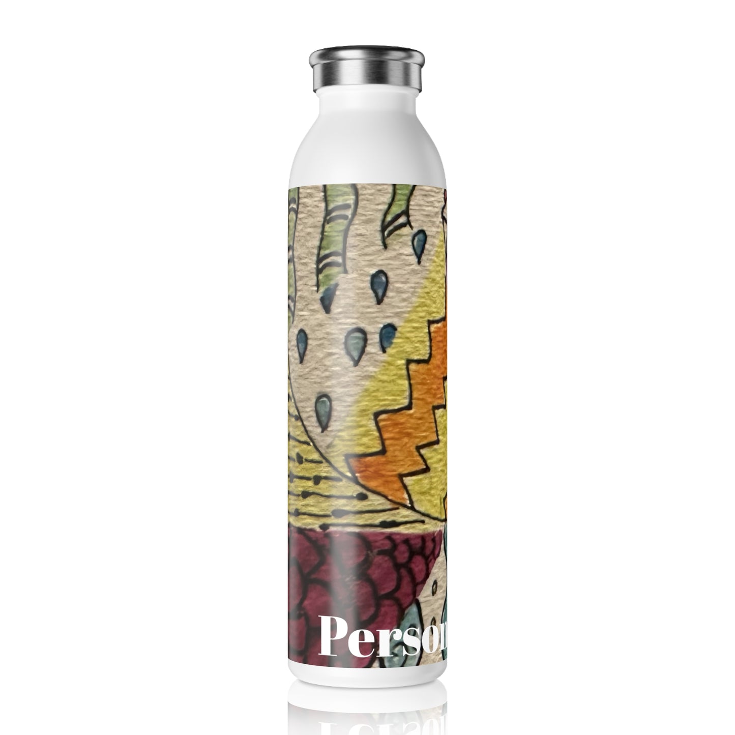 Zentangle Slim Water Bottle (20oz)