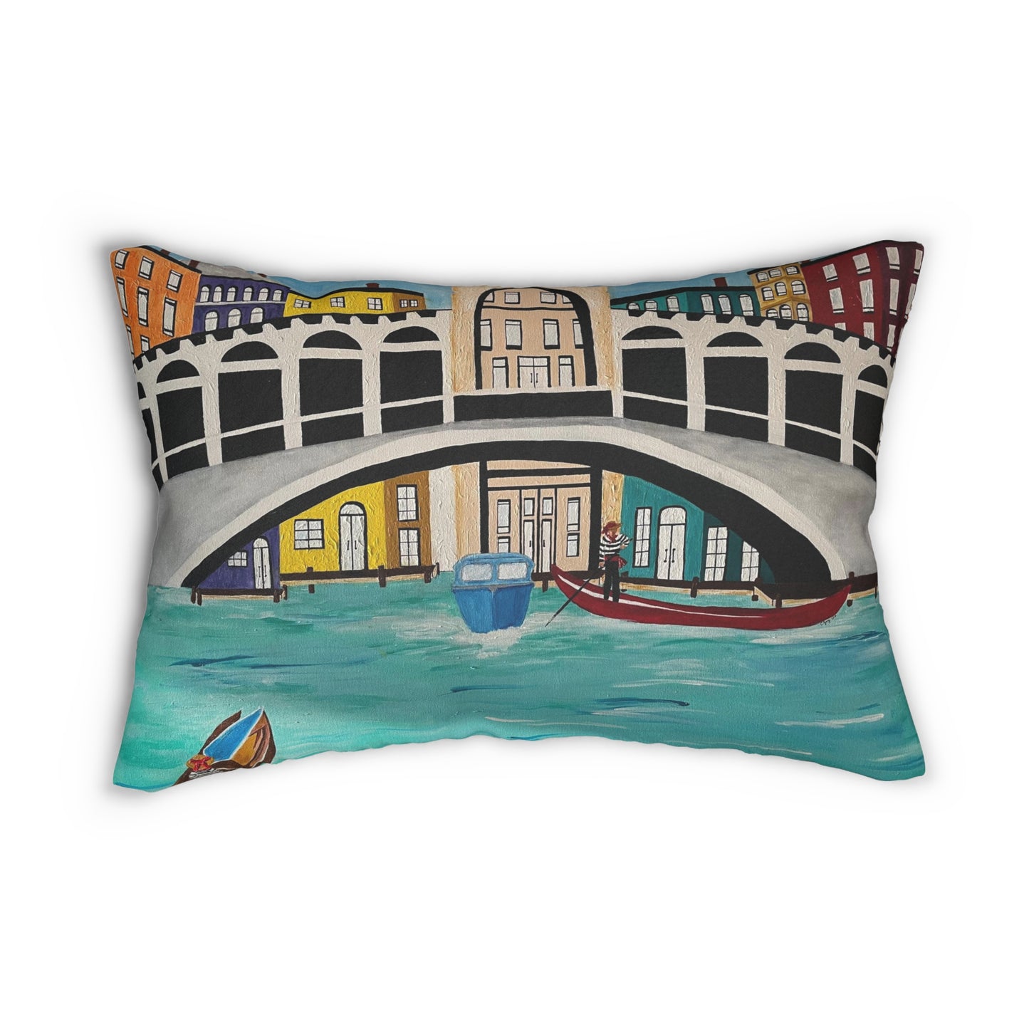 Venice Italy Lumbar Pillow