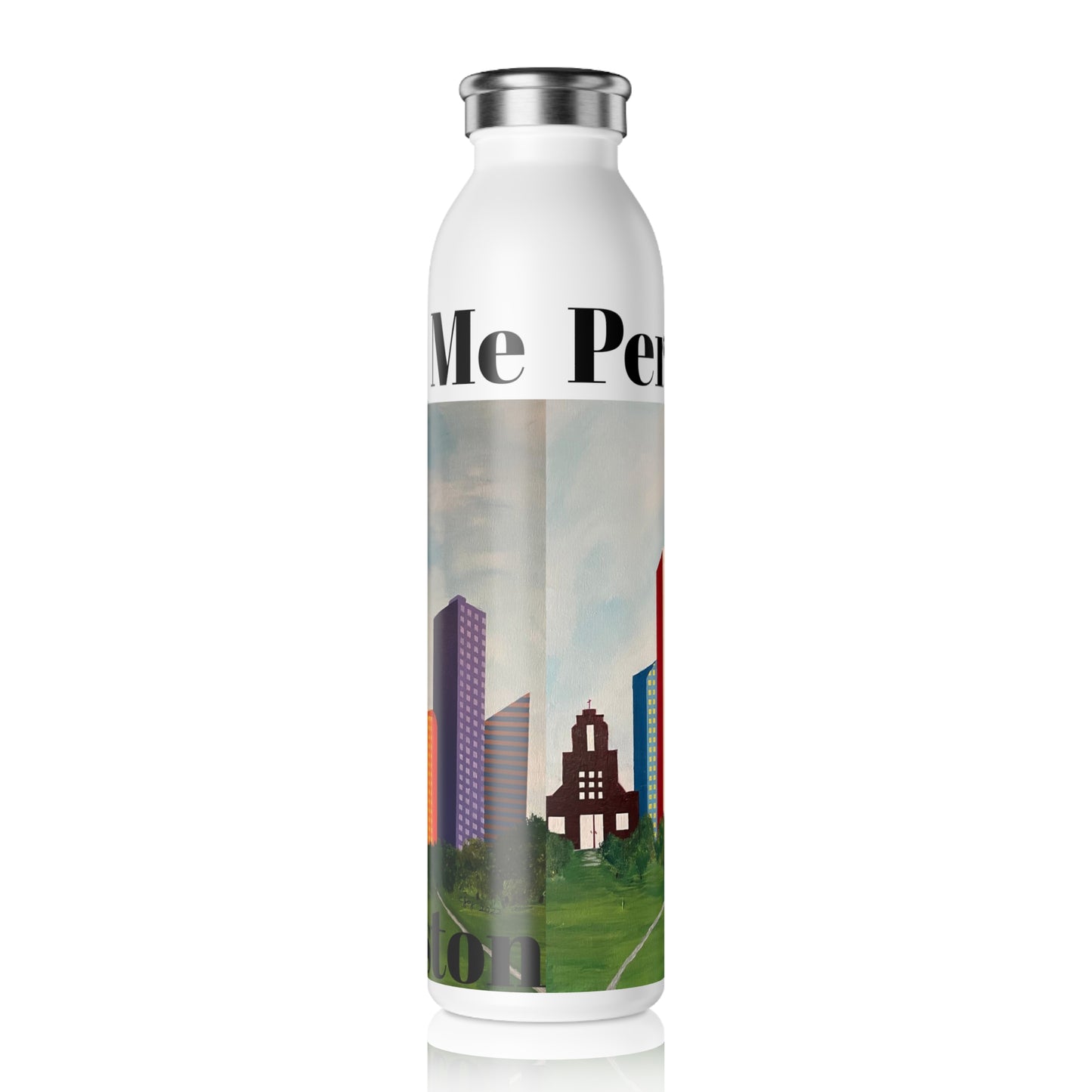 Houston Views Slim Water Bottle (20oz) | Houston Texas