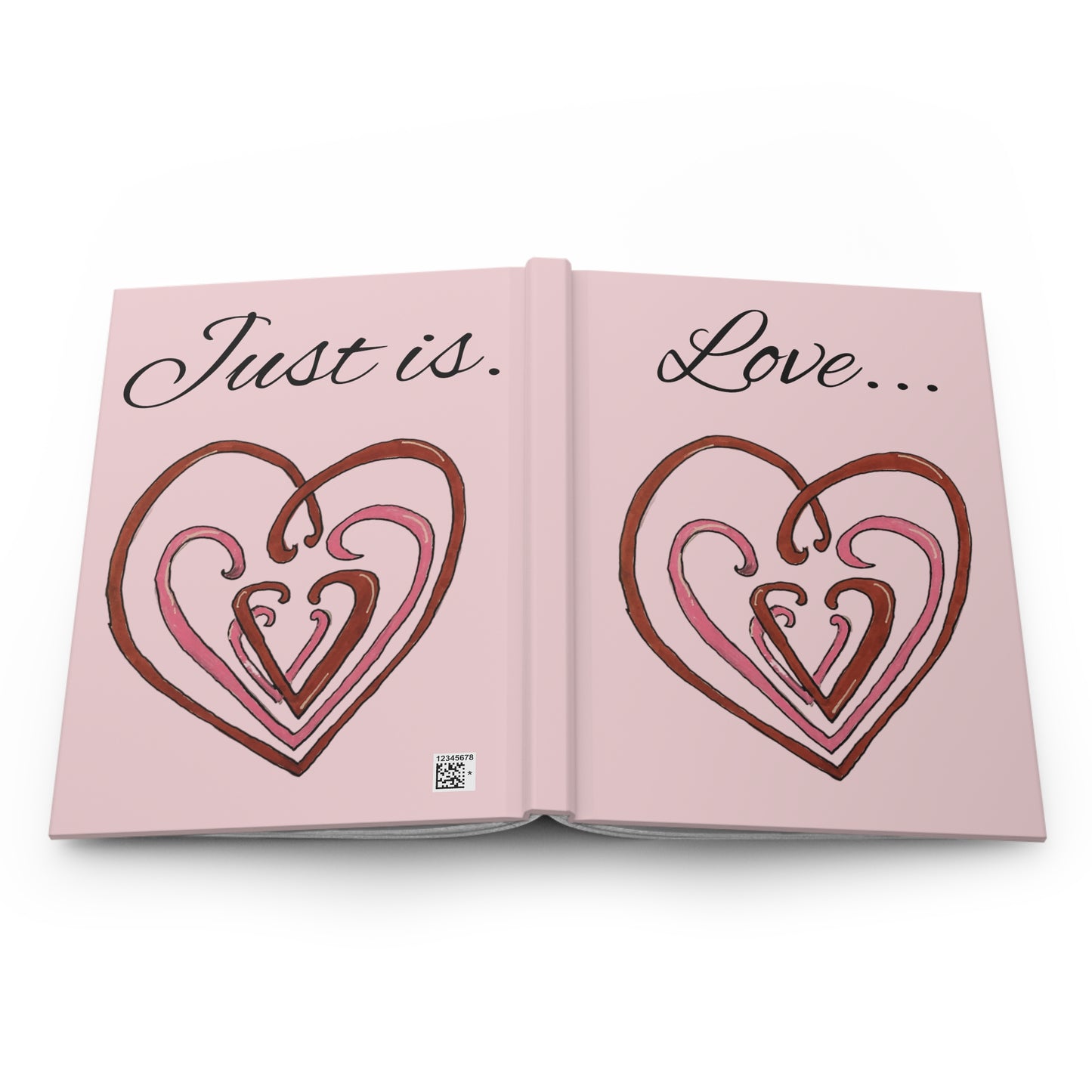 Hearts Intertwined Hardcover Journal Matte (Love...Just is.)
