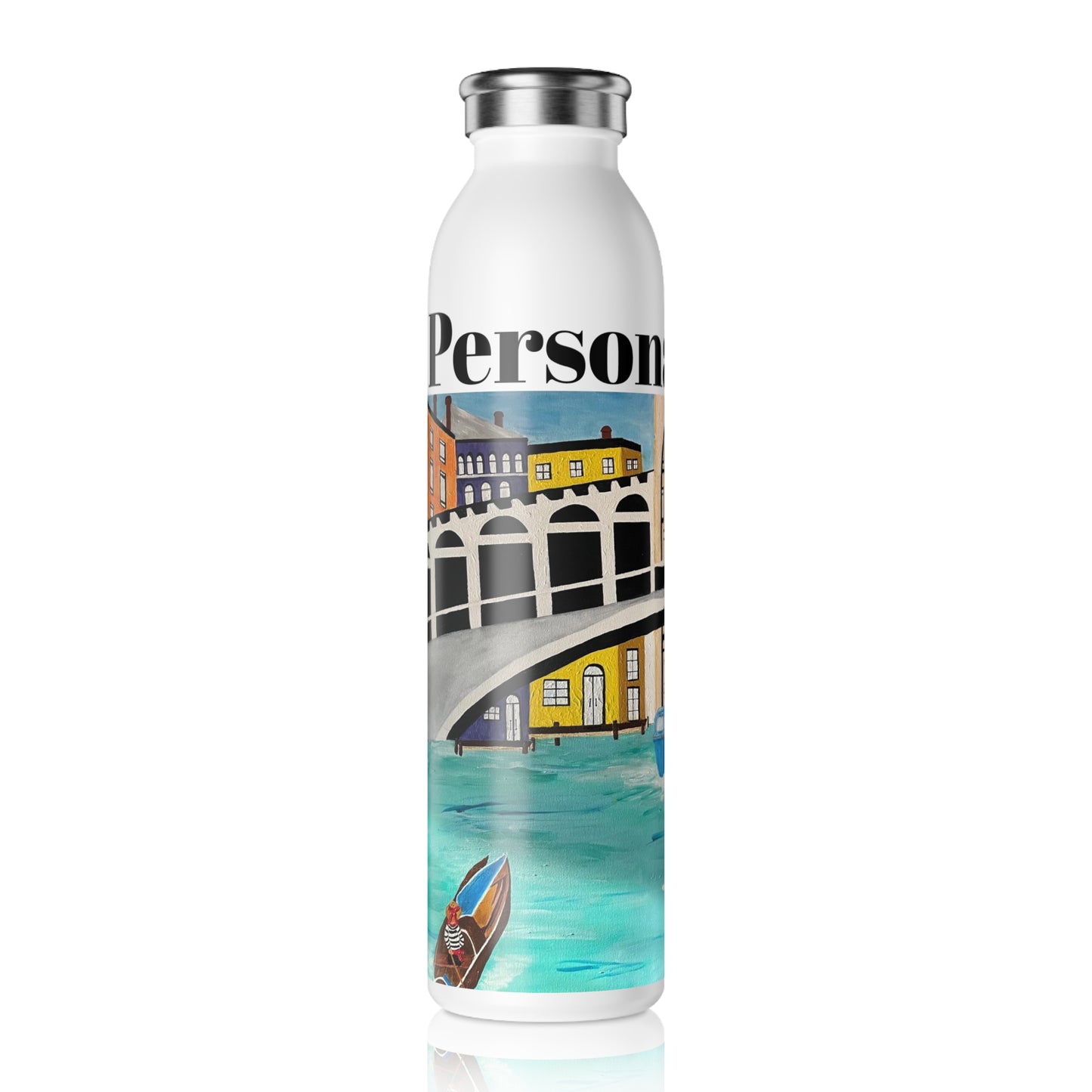 Venice Italy Slim Water Bottle (20oz)
