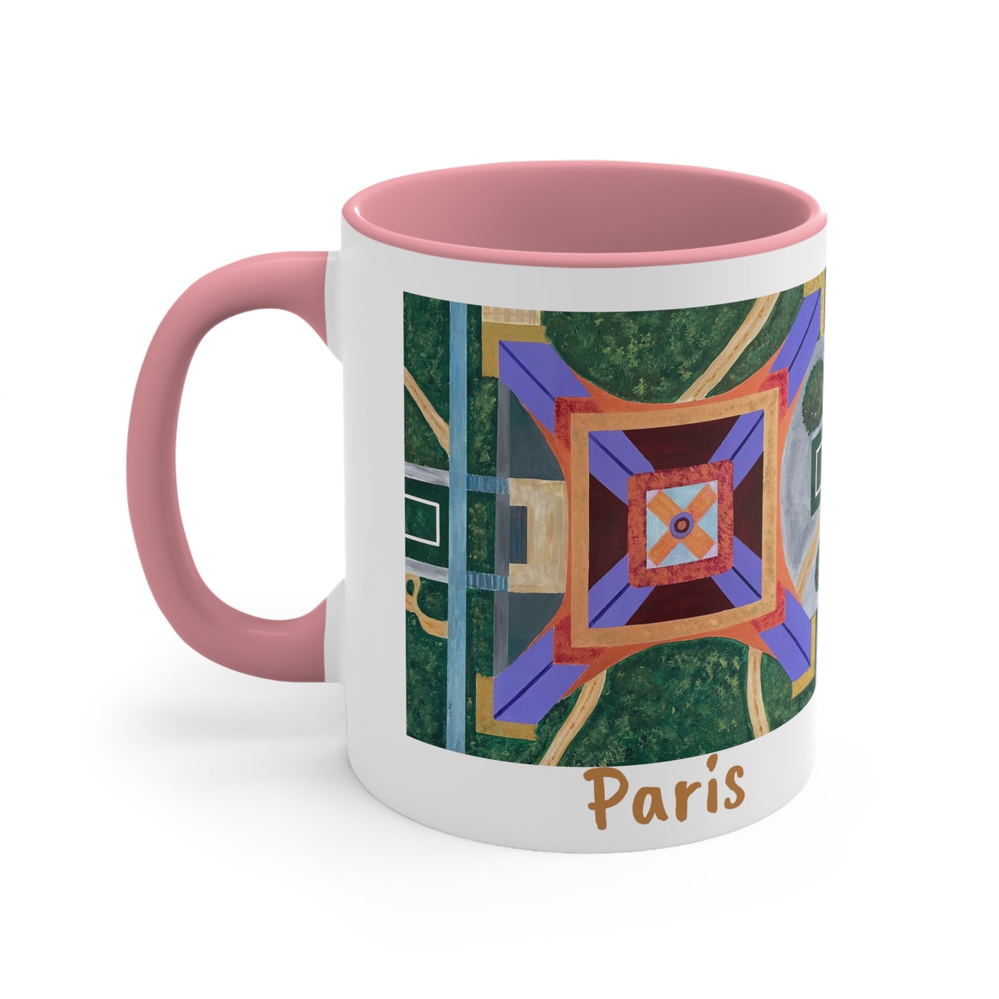 Paris Abstract Eiffel Tower Coffee Mug (Double Sided)