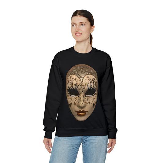 Mystery of Venice Mask Crewneck Sweatshirt
