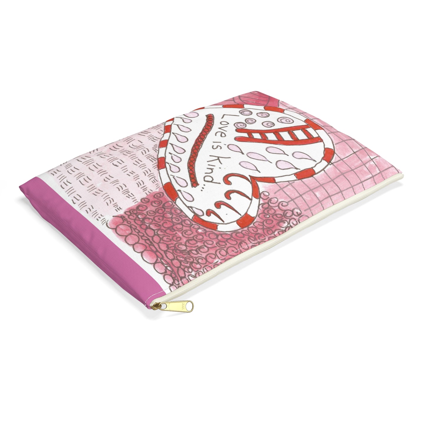 Love Is Kind Accessory Pouch | Cosmetic Bag  or Pencil Case