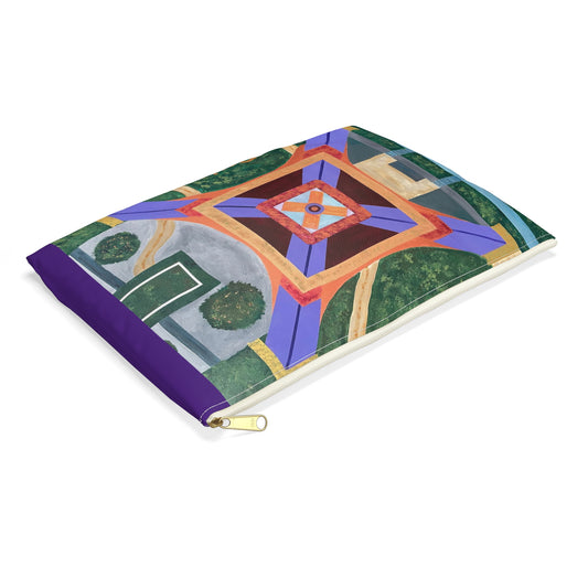 Paris Abstract Eiffel Tower Travel Pouch  - Durable and Versatile Cosmetic Bag or Pencil Case