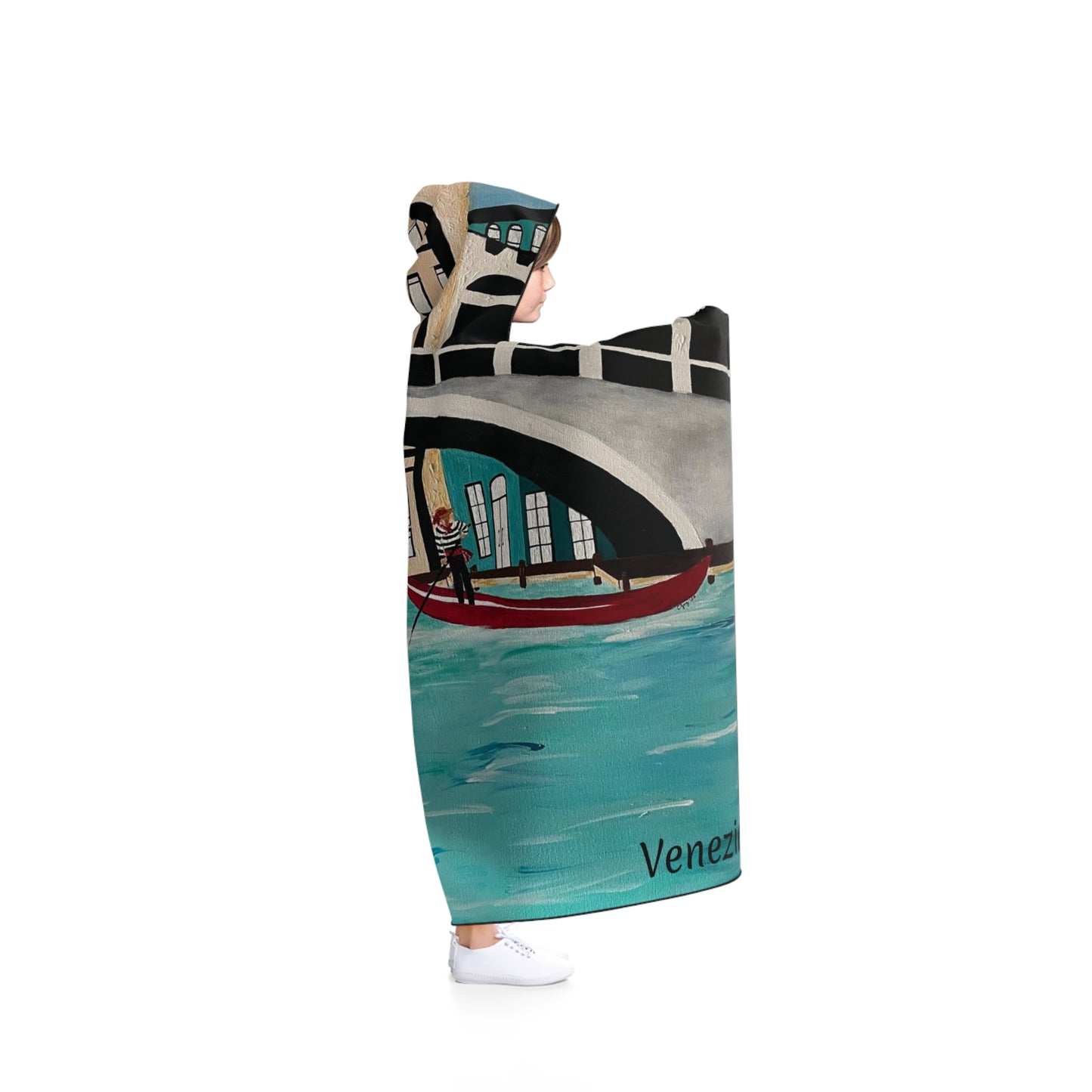 Venice Italy Youth Hooded Blanket