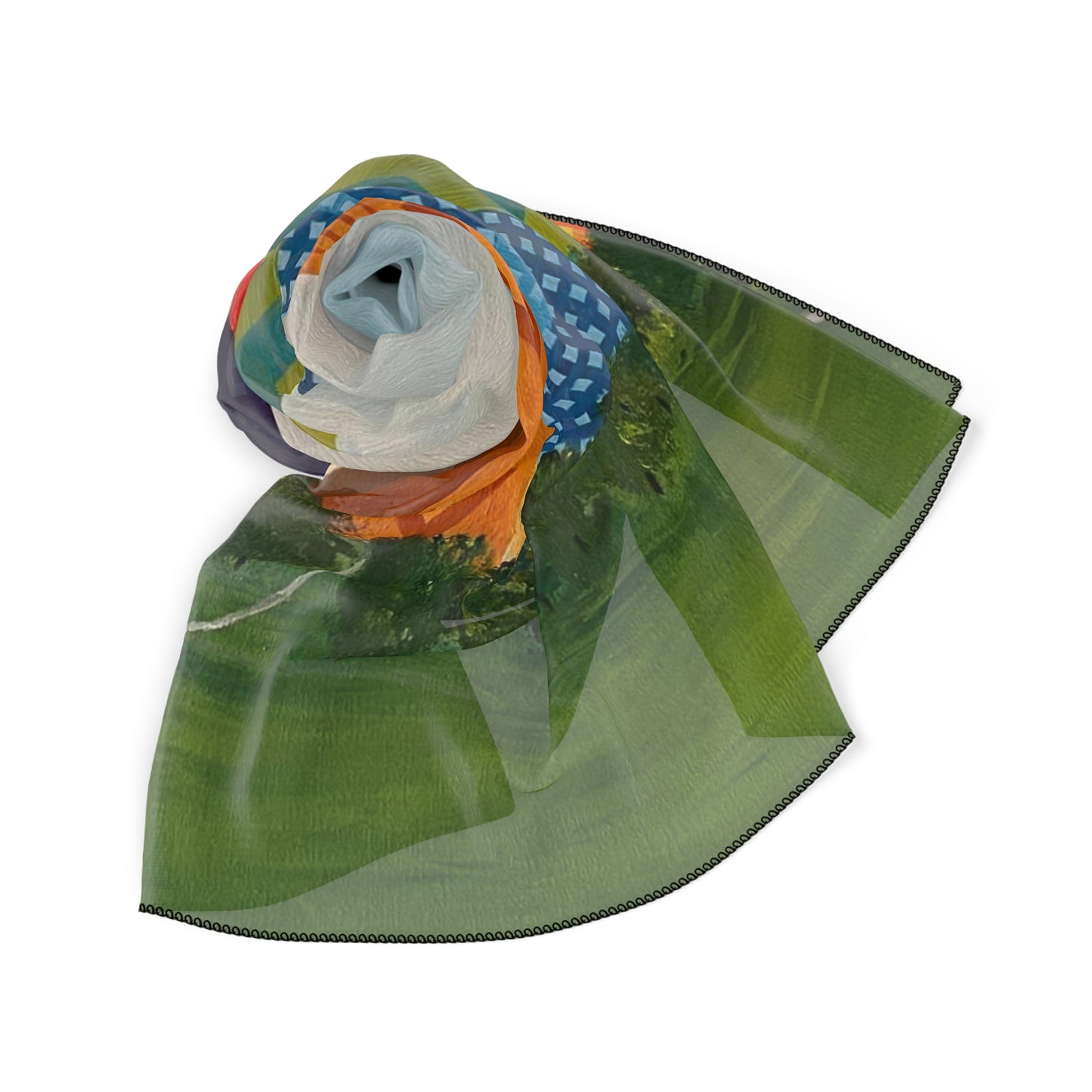 Houston Views Poly Scarf | Houston Texas