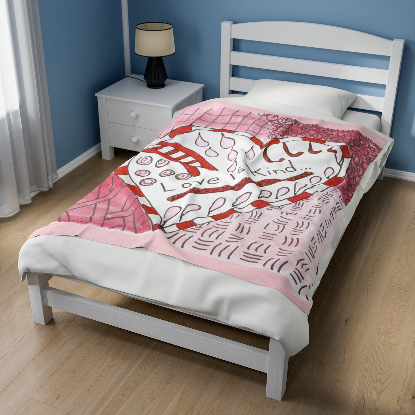 Love Is Kind...Velveteen Plush Blanket