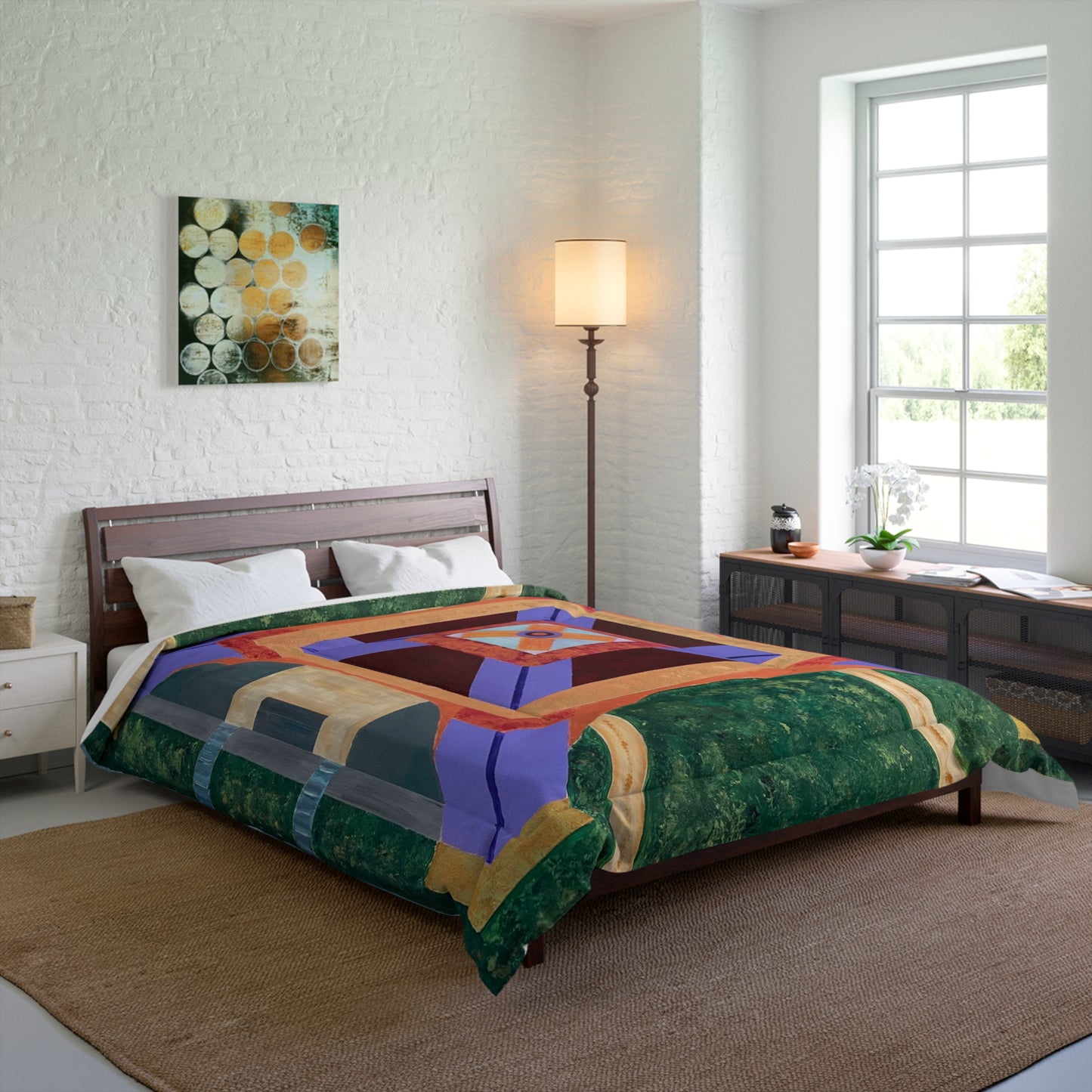 Paris Abstract Eiffel Tower Lightweight Comforter