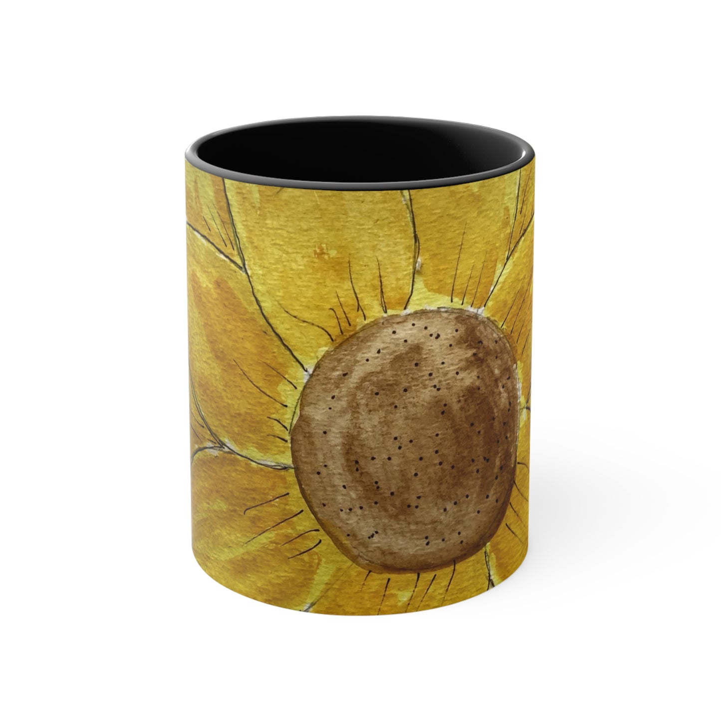 Sunflower Accent Coffee Mug, 11oz