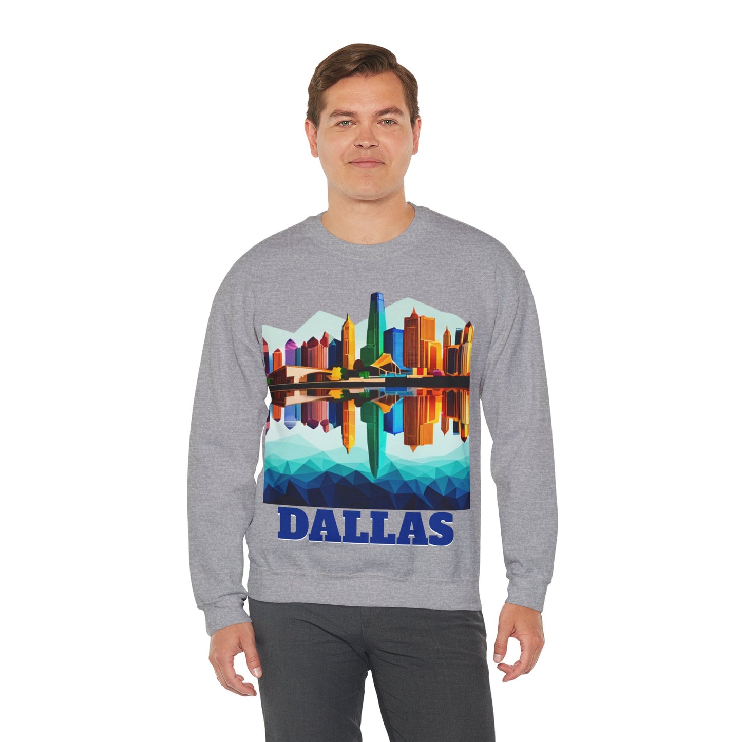 Dallas Texas Reflections Unisex Crewneck Sweatshirt